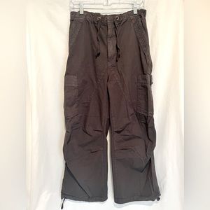 jaded london vintage grey parachute cargo pants